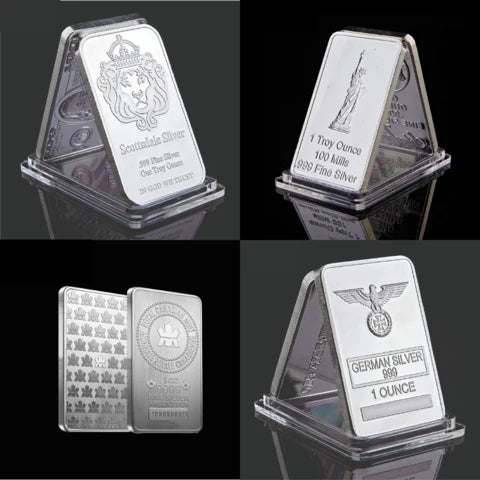 12 Minted Silver Bars Collection – .999 Fine Silver