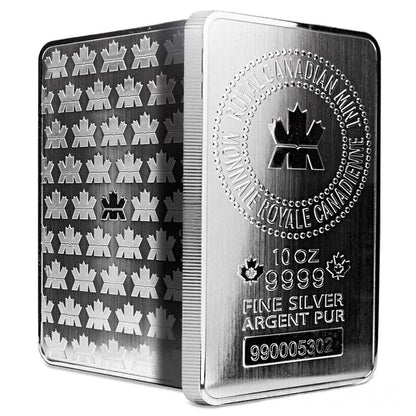 Royal Canadian Mint 10 oz Silver Bar – .9999 Fine Silver