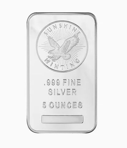 SilverPrestige™ 5 oz Silver Bar – .999 Fine Silver