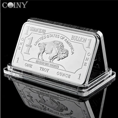 Buffalo German Silver Bar – .999 Fine Silver